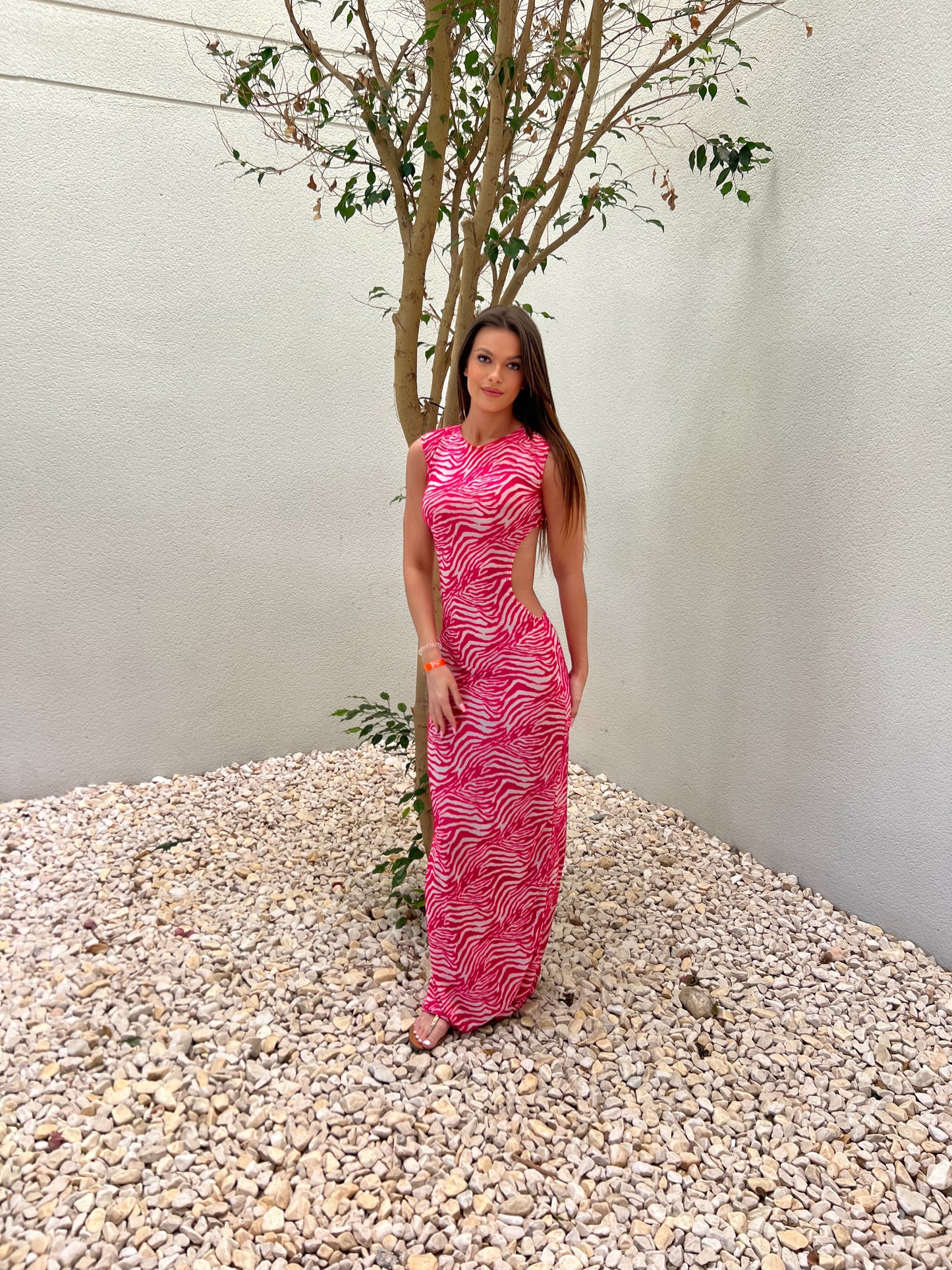 Capri - Statement cut out maxi dress